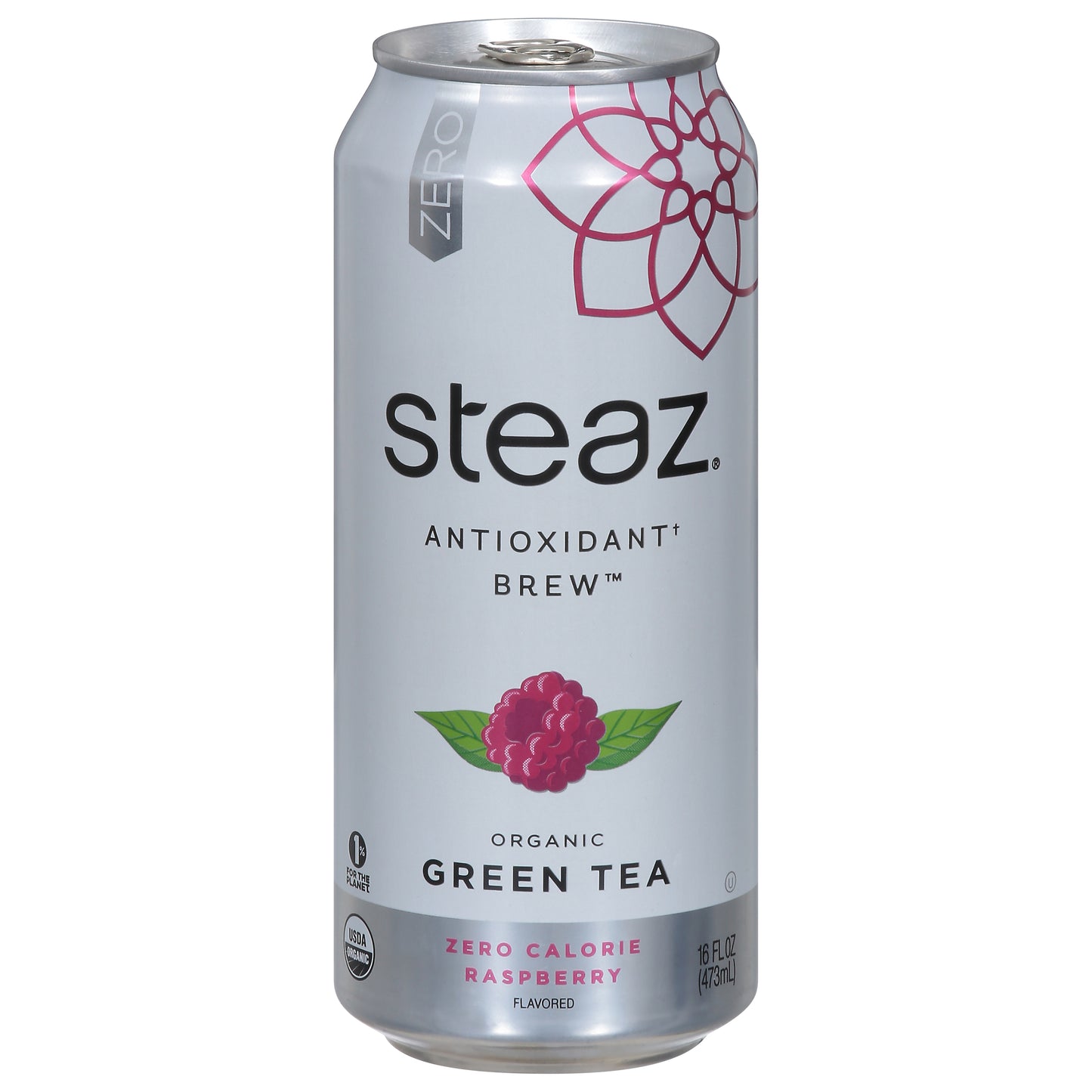 Steaz Organic Raspberry Flavored Green Tea 16 fl oz