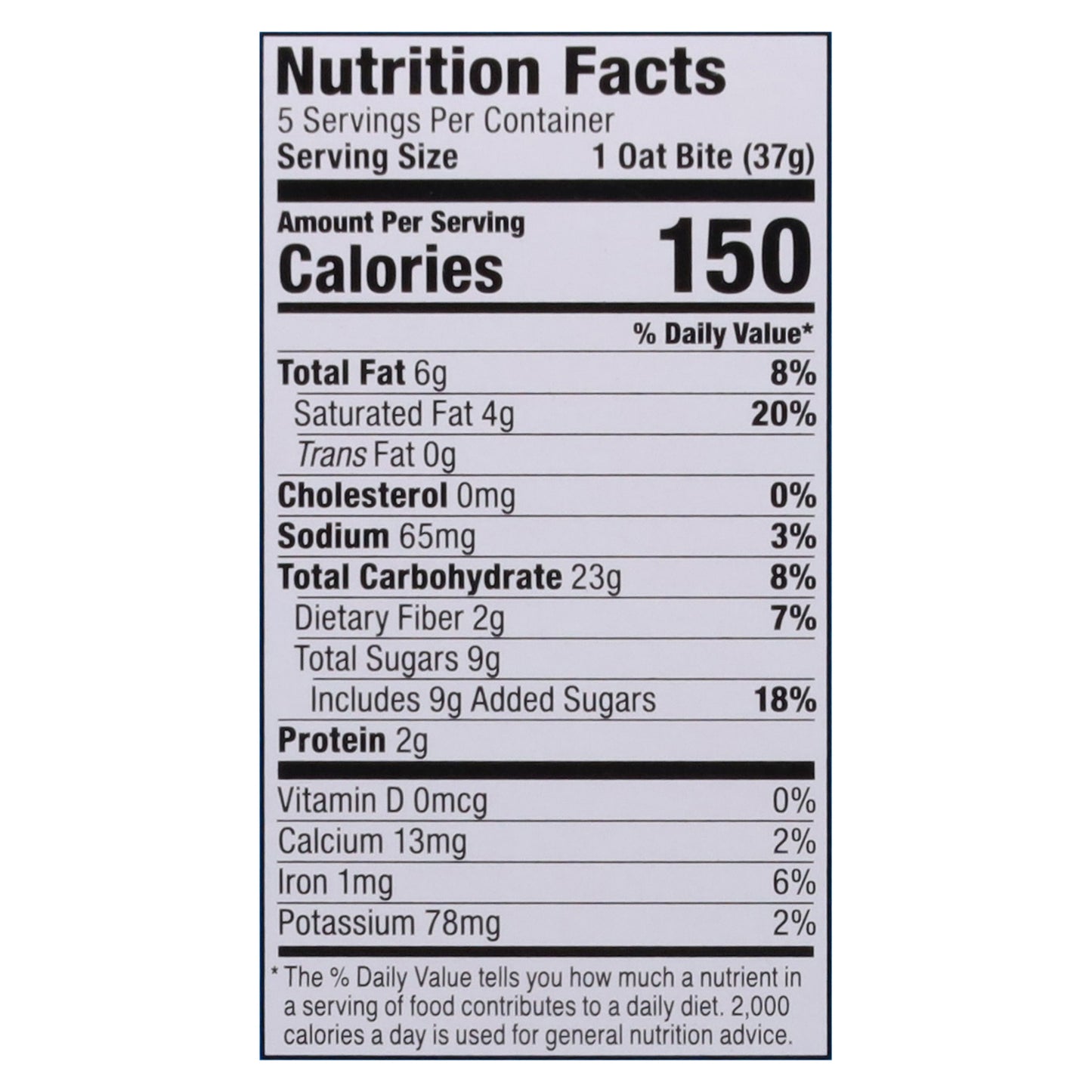 Bobo's Chocolate Chip Oat Bites 5 - 1.3 oz Oat Bites