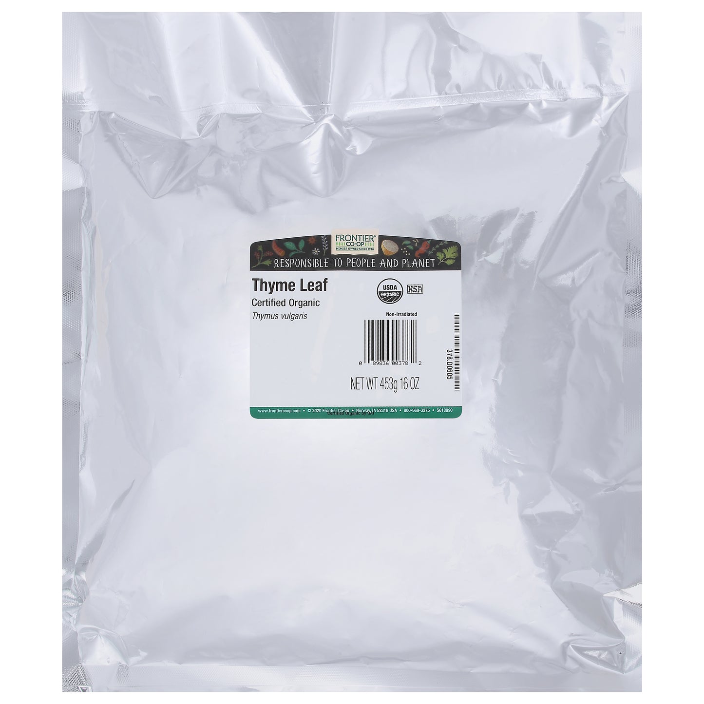 Frontier Co-op Thyme Leaf 16 oz