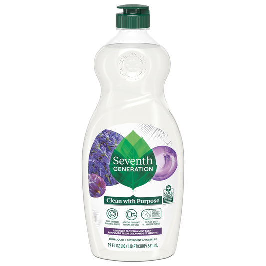 Seventh Generation Dish Soap Liquid Lavender Flower & Mint Scent 19 oz