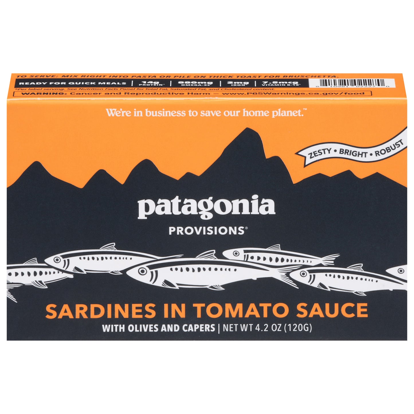 Patagonia Provisions Sardines in Tomato Sauce with Olives and Capers 4.2 oz