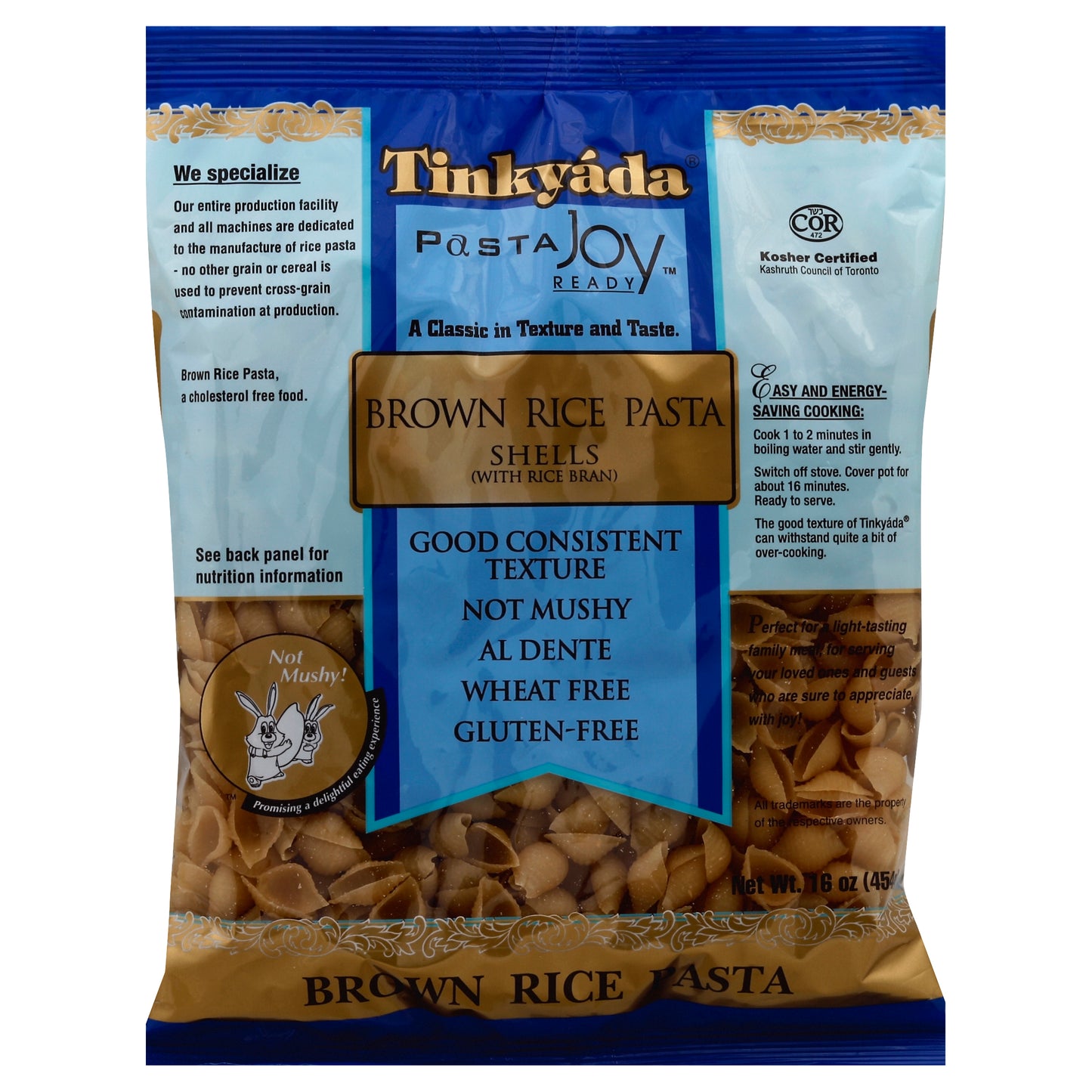 Tinkyada Brown Rice Pasta 16 oz - Shells