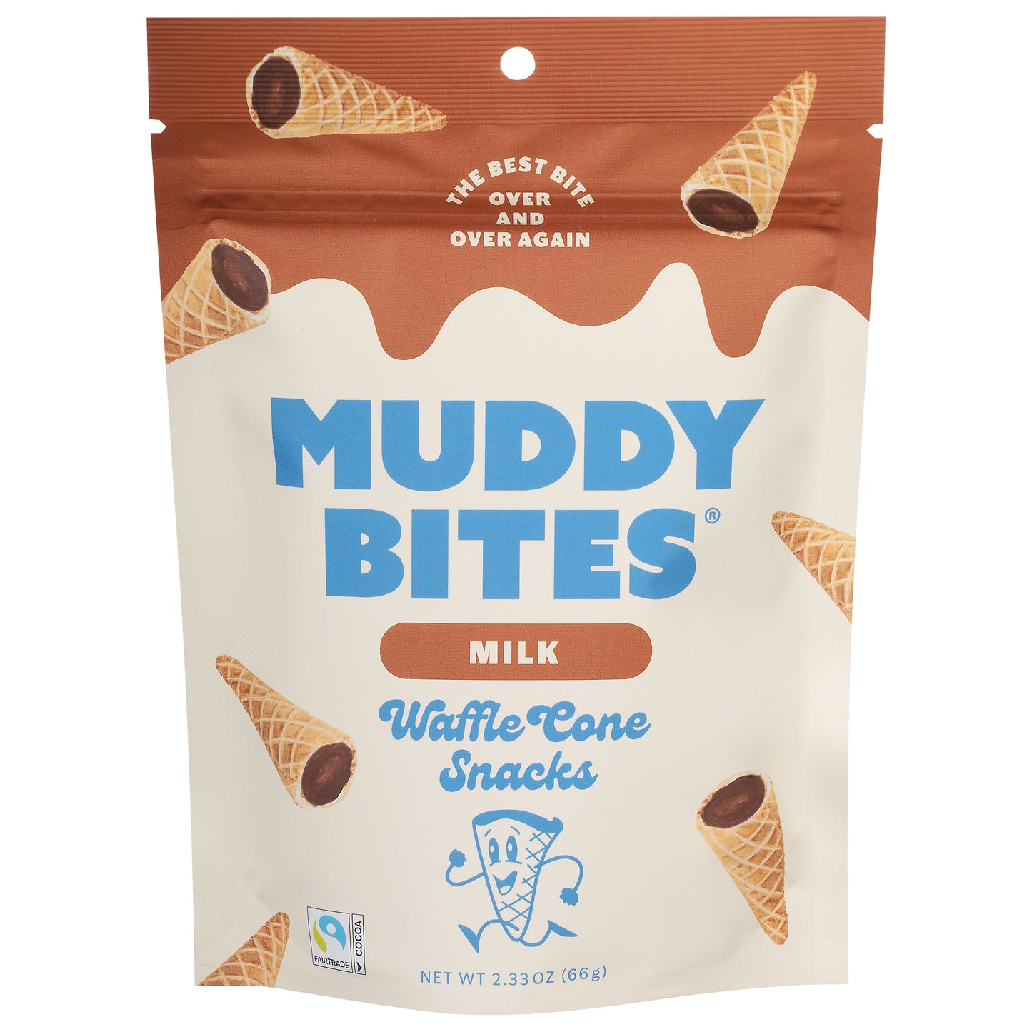 Muddy Bites Milk Waffle Cone Snacks 2.33 oz