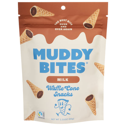 Muddy Bites Milk Waffle Cone Snacks 2.33 oz