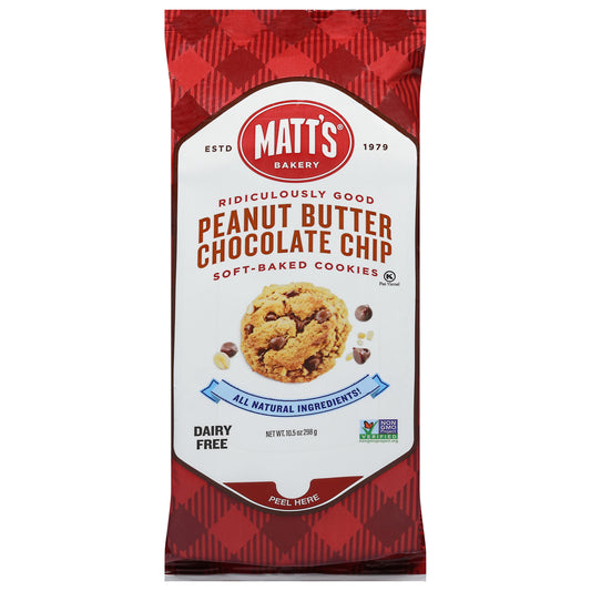 Matt's Bakery Soft-Baked Peanut Butter Chocolate Chip Cookies 10.5 oz