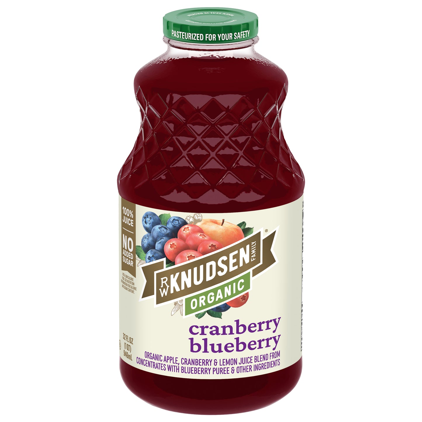 RW Knudsen Family Organic Cranberry Blueberry Juice Blend 32 fl oz