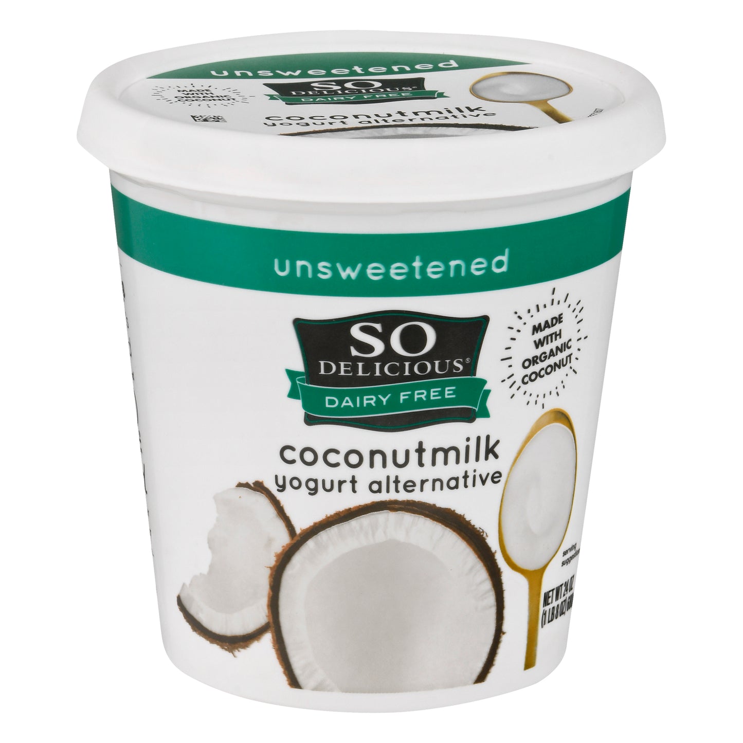 So Delicious Dairy Free Coconutmilk Unsweetened Yogurt Alternative 24 oz
