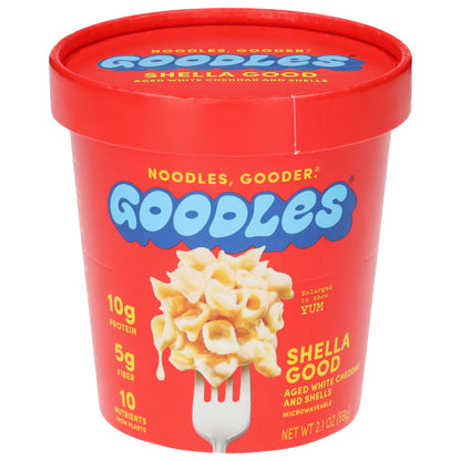 Goodles Microwaveable Shella Good Aged White Cheddar and Shells 2.1 oz