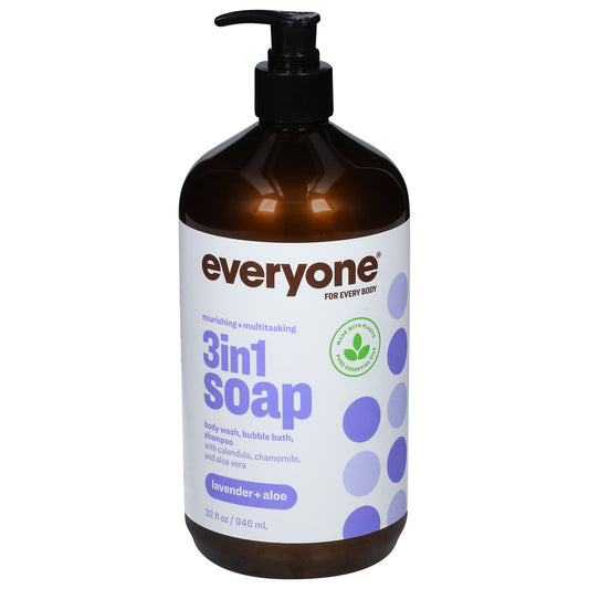 Everyone 3 in 1 Lavender + Aloe Soap 32 fl oz