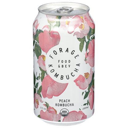 Forage Kombucha Peach Kombucha 12 fl oz