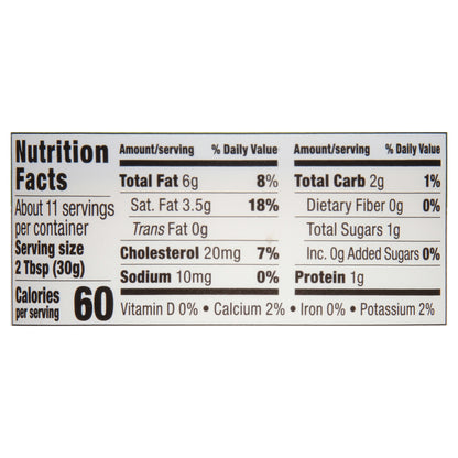 Green Valley Lactose Free Organic Sour Cream 12 oz