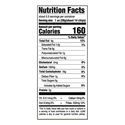 Boulder Canyon Avocado Oil Classic Sea Salt Canyon Cut Kettle Style Potato Chips 5.25 oz