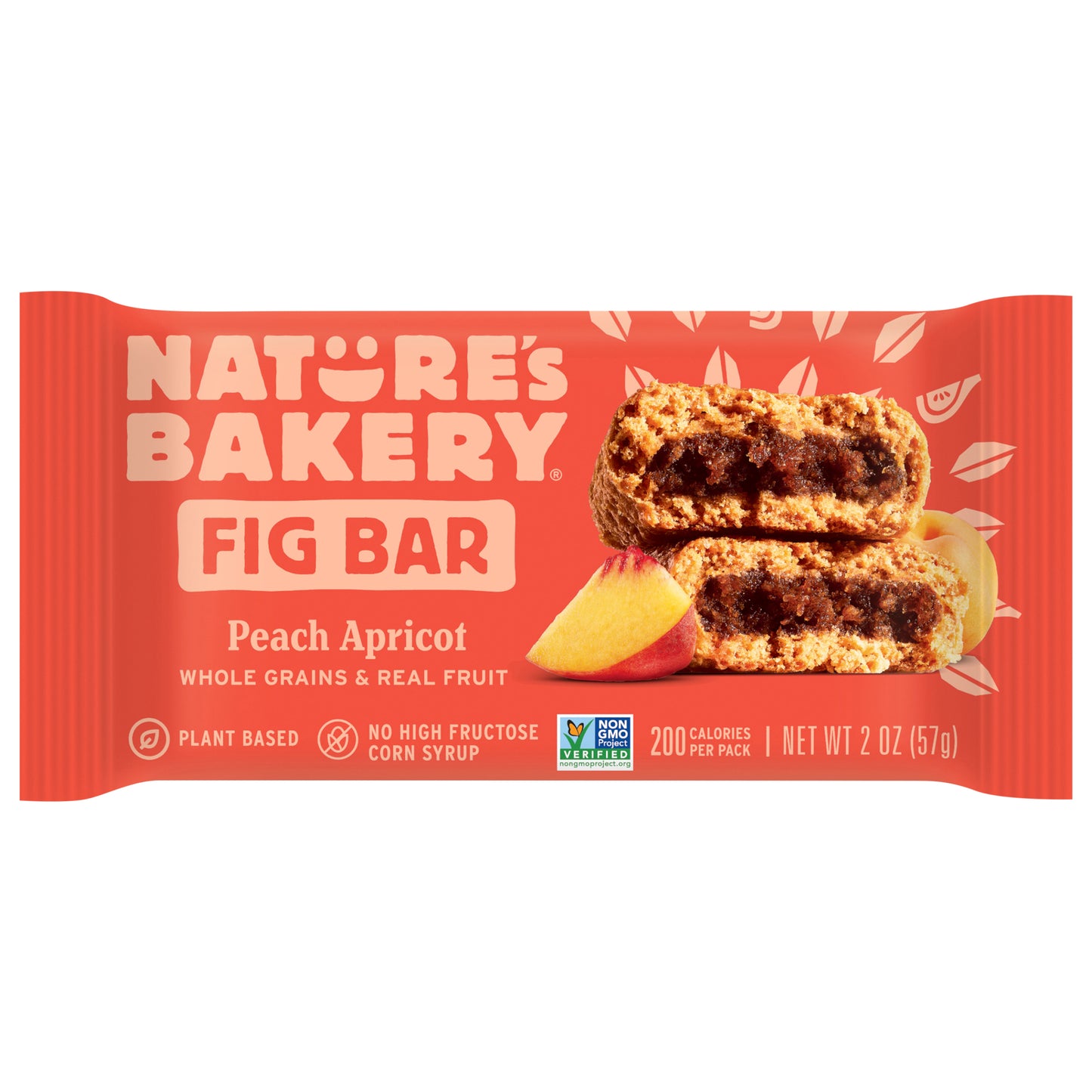 Nature's Bakery Peach Apricot Whole Wheat Fig Bar, Snack Bar, 1 Each