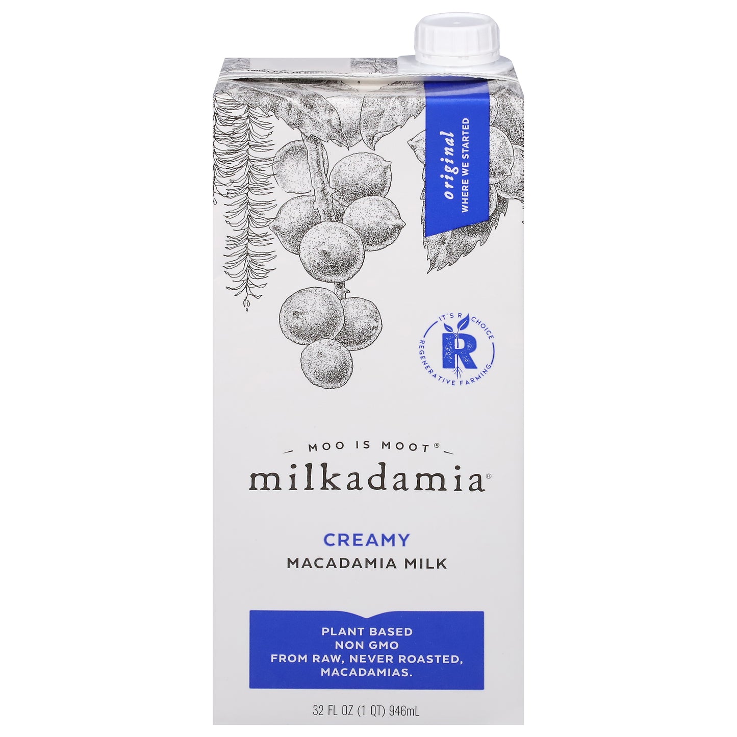 Milkadamia Creamy Original Macadamia Milk 32 fl oz