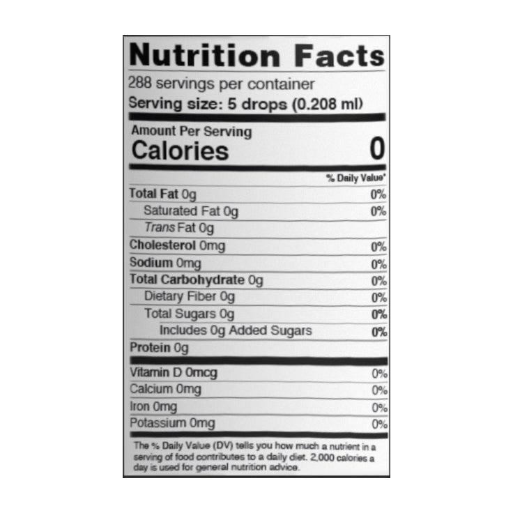 SweetLeaf Sweet Drops Vanilla Creme Flavored Stevia Sweetener 2 fl oz