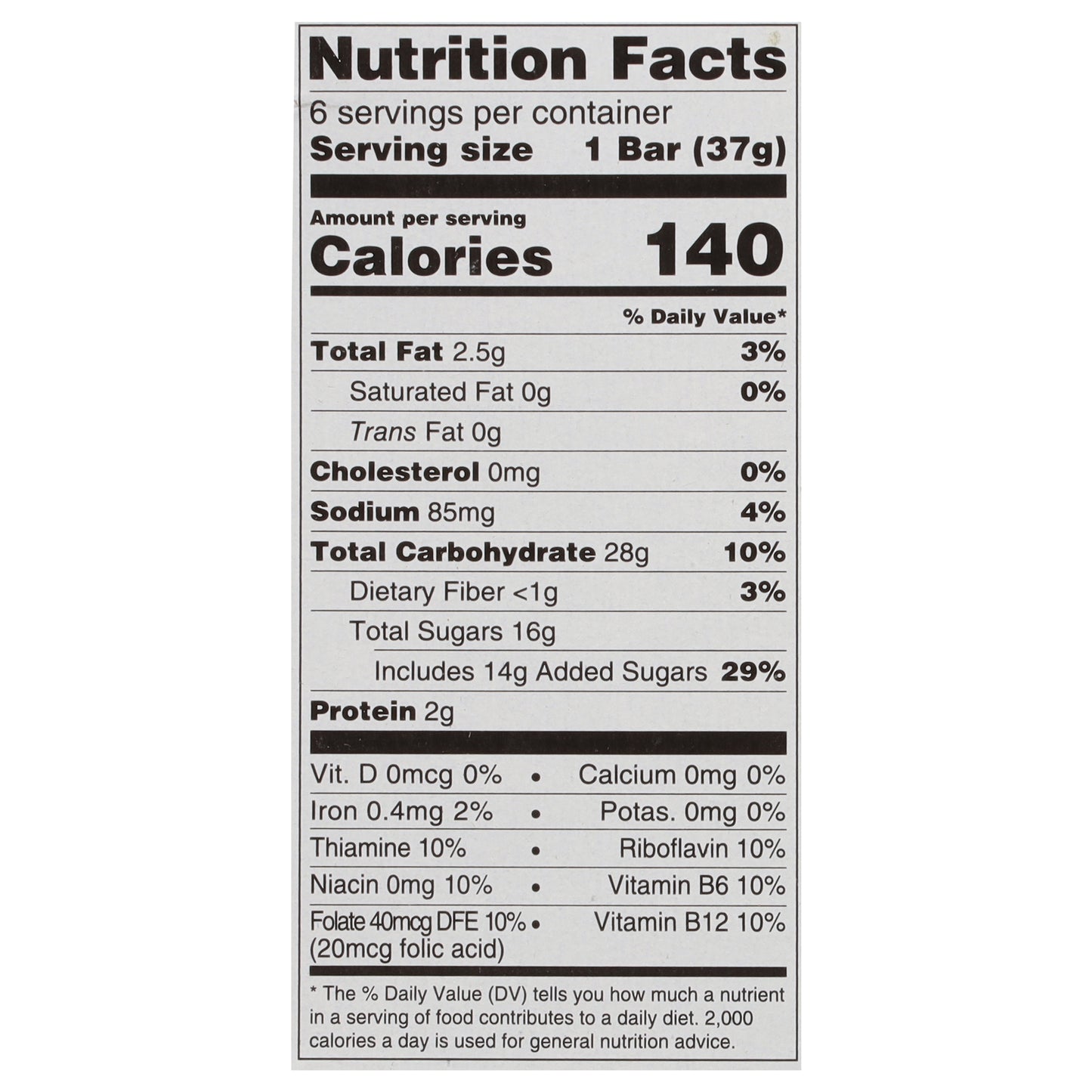 Field Day Fruit & Grain Strawberry Cereal Bars 6 - 1.3 oz Bars