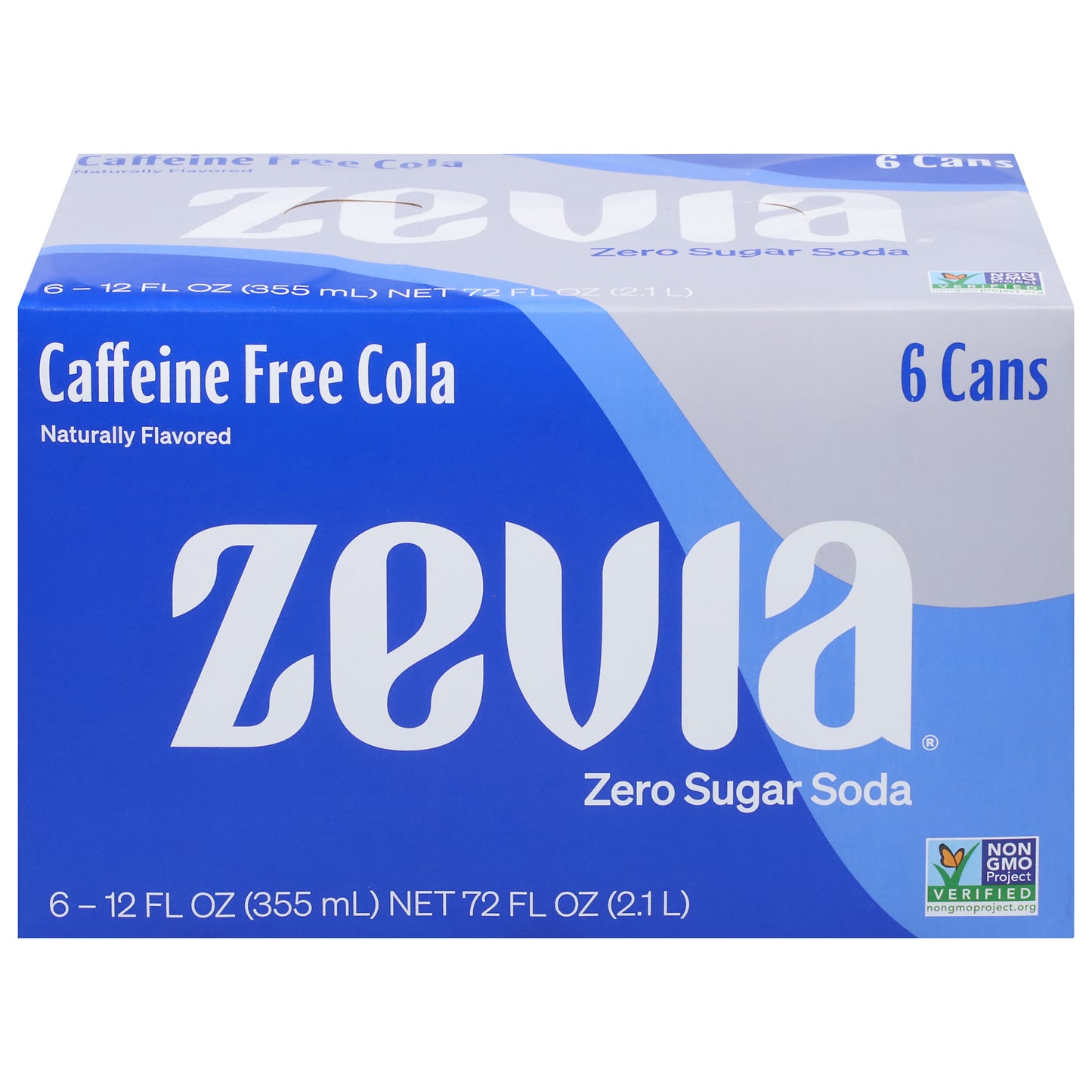 Zevia Zero Sugar Caffeine Free Cola Soda 6 - 12 fl oz Cans