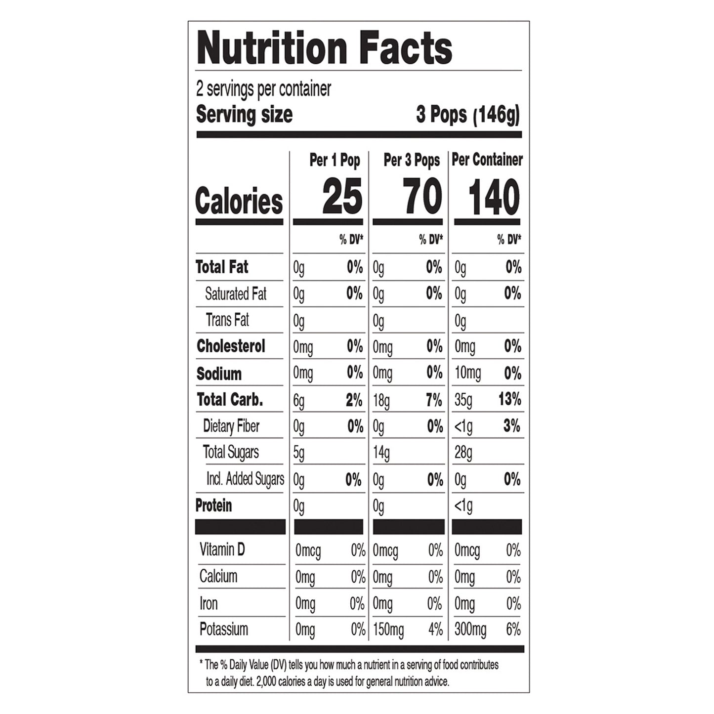 Orange Cherry Grape Ice Pops, Organic, No Added Sugar Fruit Bars, 6 Ct