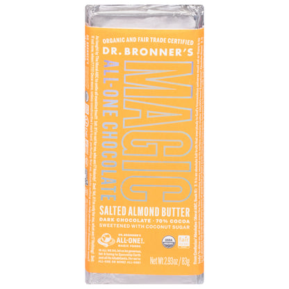 Dr. Bronner's Magic All-One Salted Almond Butter Chocolate 2.93 oz