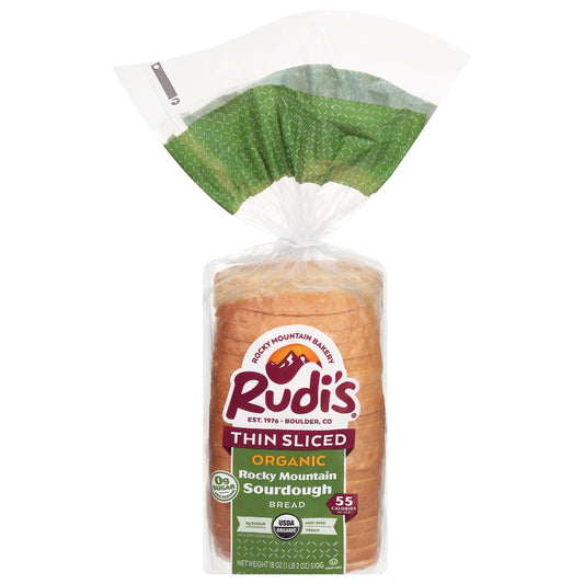 Rudi's Thin Sliced Organic Rocky Mountain Sourdough Bread 18 oz