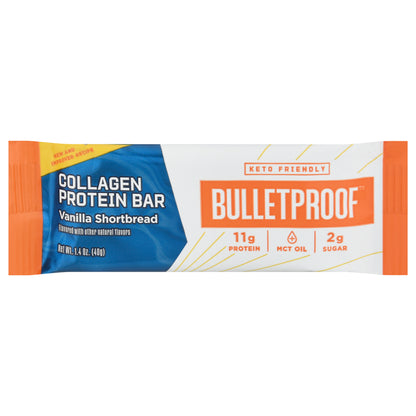 Bulletproof Vanilla Shortbread Collagen Protein Bar 1.4 oz