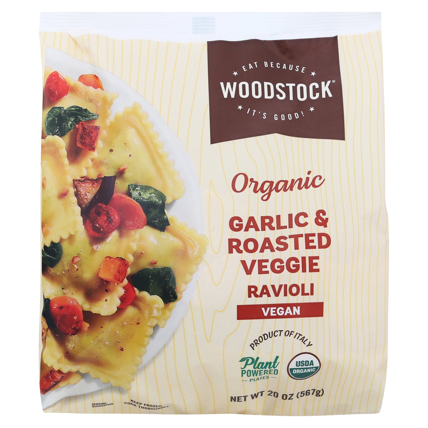 Woodstock Organic Garlic & Roasted Veggie Ravioli 20 oz