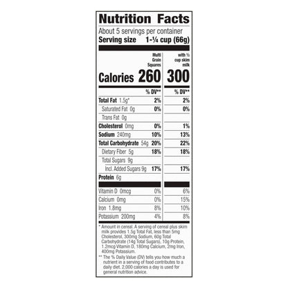 Cascadian Farm Organic Multi Grain Squares Cereal, 12.3 oz.