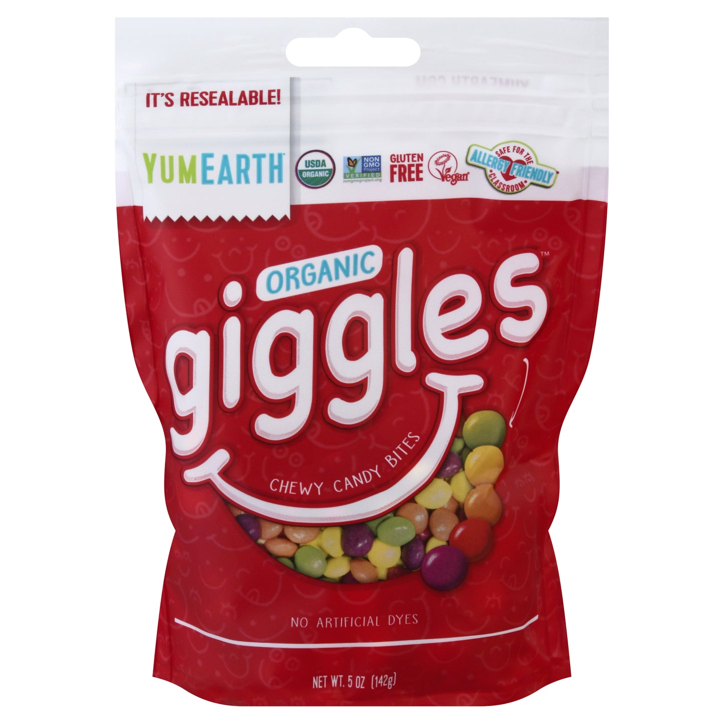 YumEarth Giggles Organic Chewy Candy Bites 5 oz