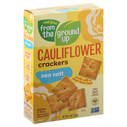 From the Ground Up Sea Salt Cauliflower Crackers 4 oz