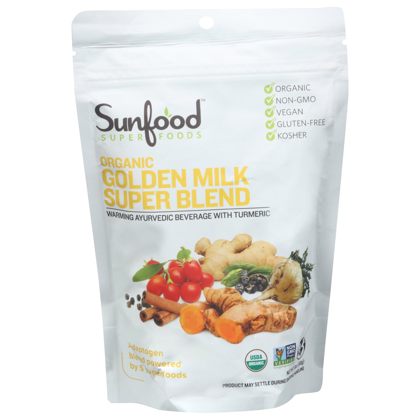 SunFood Superfoods Organic Golden Milk Super Blend 6 oz