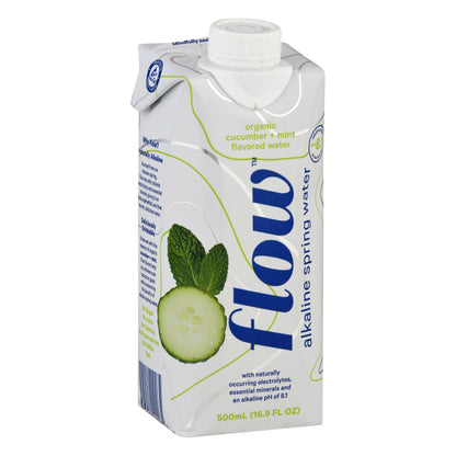 Flow Organic Cucumber + Mint Flavored Water 500 ml