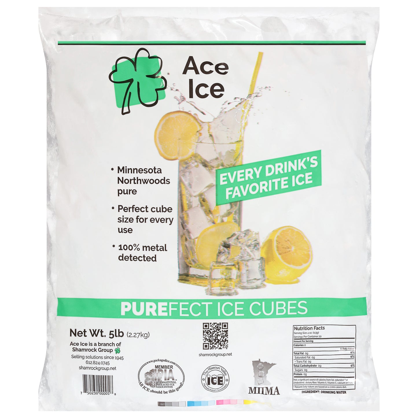 Ace Ice Purefect Ice Cubes 5 lb