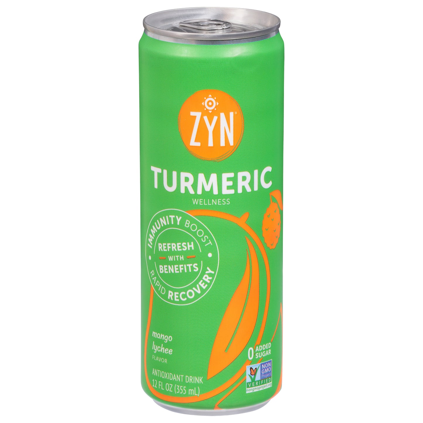 Zyn Turmeric Wellness Mango Lychee Flavor Antioxidant Drink 12 fl oz