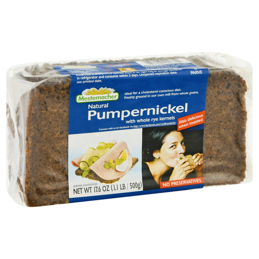 Mestemacher Natural Pumpernickel 17.6 oz