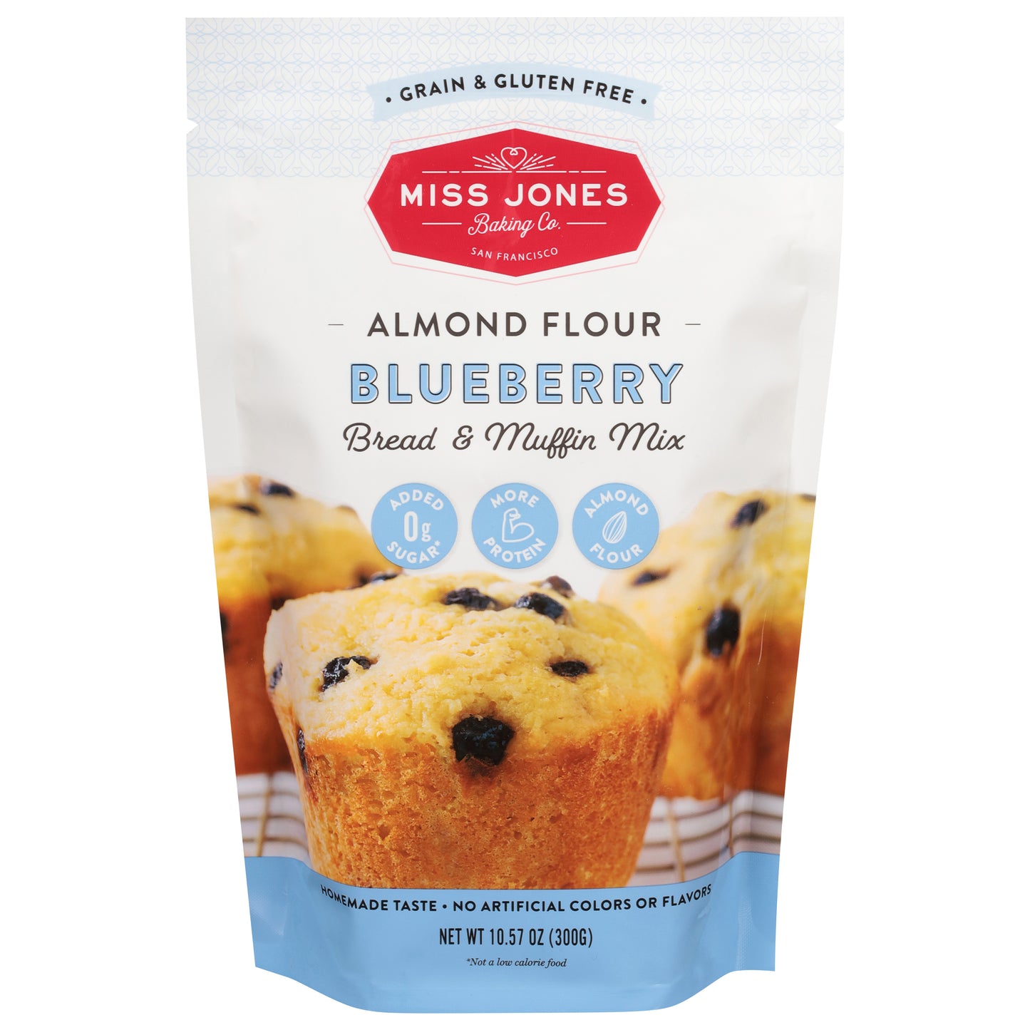 Miss Jones Baking Co. Almond Flour Blueberry Bread & Muffin Mix 10.57 oz