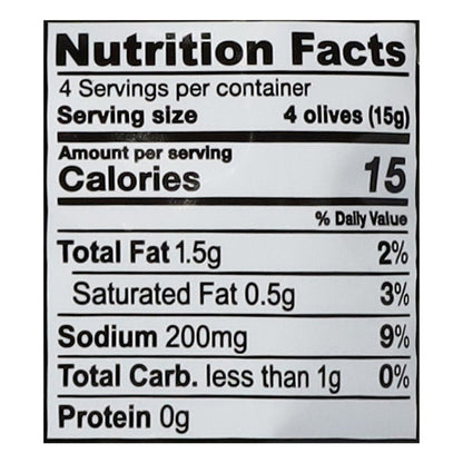 Gaea Pitted Green Olives Olive Snack 2.3 oz