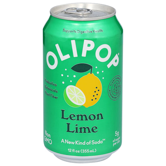 Olipop Lemon Lime Soda 12 fl oz