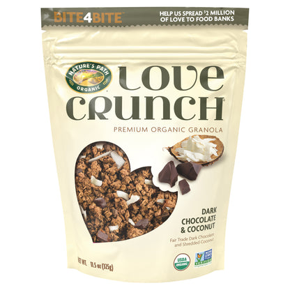 Love Crunch Organic Dark Chocolate & Coconut Granola 11.5oz Pouch