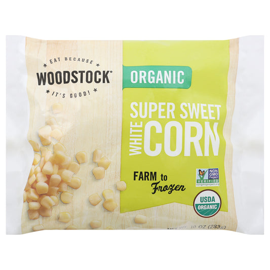 Woodstock Organic Super Sweet White Corn 10 oz