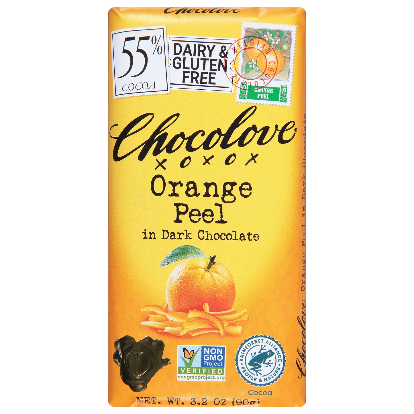 Chocolove 55% Cocoa in Dark Chocolate Orange Peel 3.2 oz