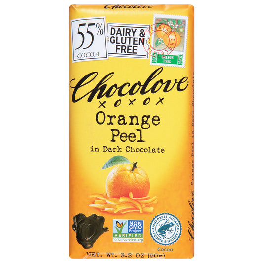 Chocolove 55% Cocoa in Dark Chocolate Orange Peel 3.2 oz