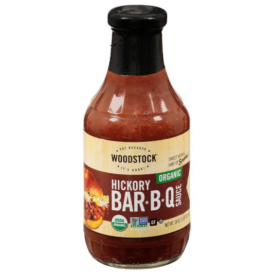 Woodstock Organic Hickory Bar-B-Q Sauce 18 oz