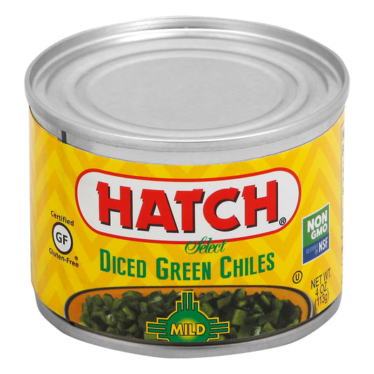 Hatch Green Chiles 4 oz - DICED GREEN CHILES MILD