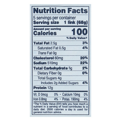 Bilinski's Chicken & Apple Chicken Sausage 12 oz