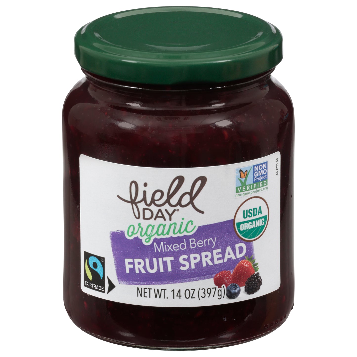 Field Day Organic Mixed Berry Fruit Spread 14 oz
