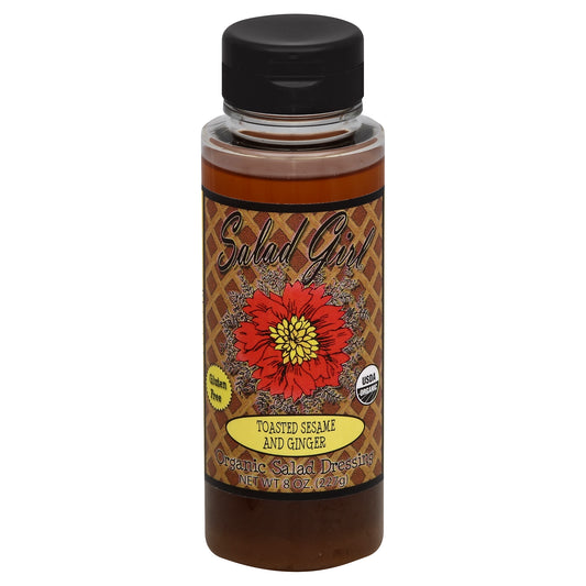 Salad Girl Salad Dressing 8 oz - Toasted Sesame and Ginger