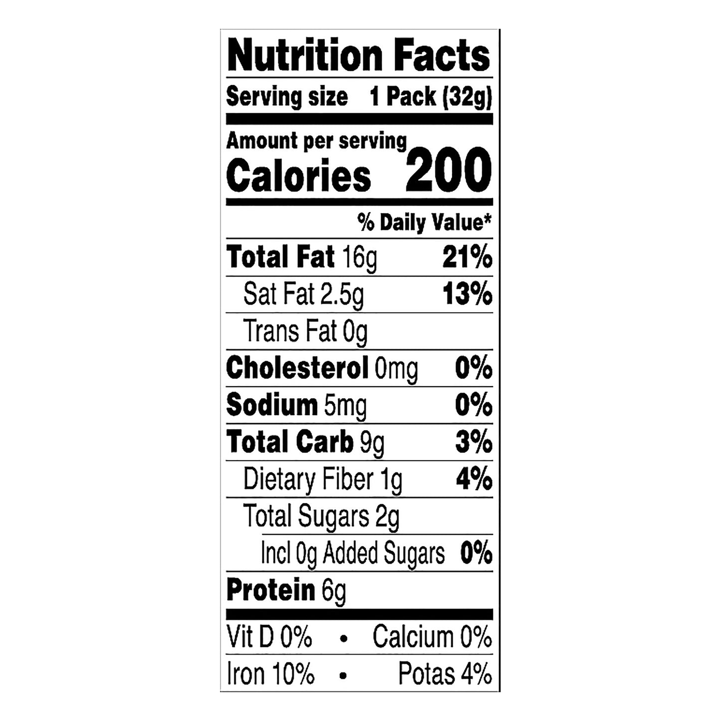 Once Again Unsweetened Creamy Organic Cashew Butter 1.15 oz