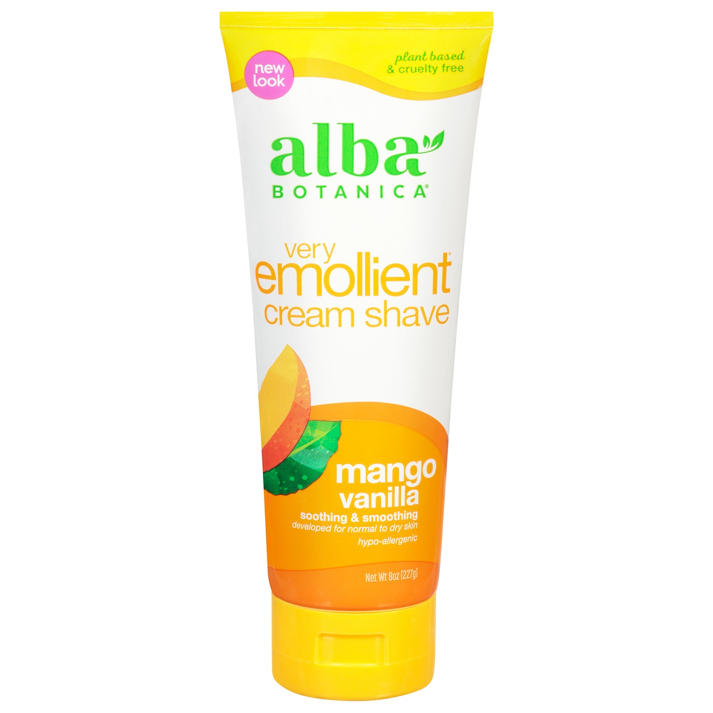 Alba Botanica Very Emollient Mango Vanilla Cream Shave 8 oz