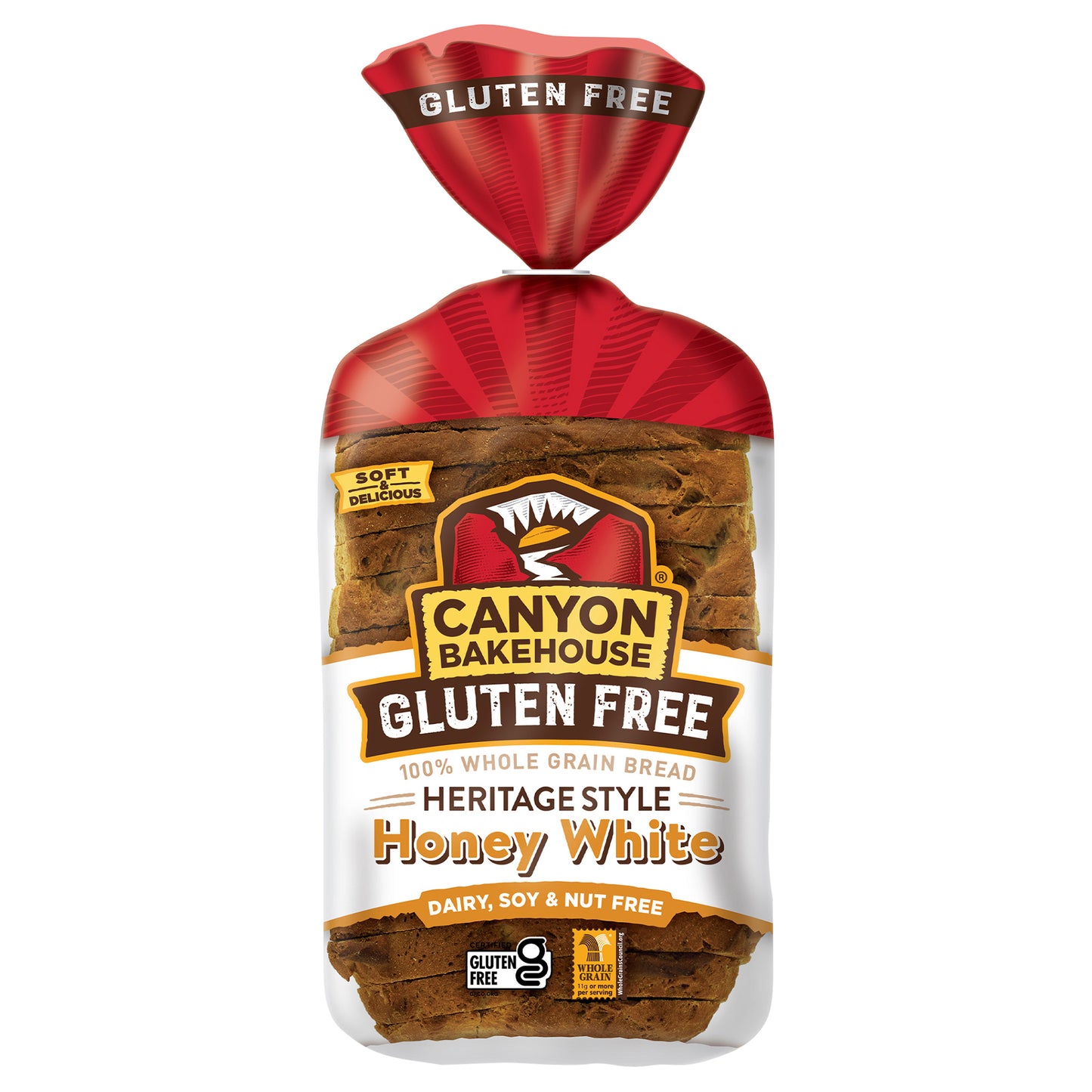 Canyon Bakehouse Honey Whole Grain English Muffins, Gluten Free English Muffins, Fresh, 4 Count