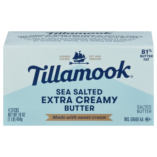 Tillamook Extra Creamy Sea Salted Butter 4 Sticks